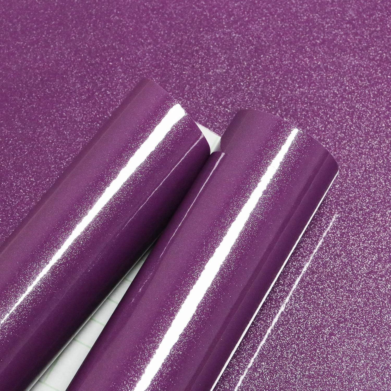 15.74’’×118.11’’Glossy Purple Contact Paper Peel and Stick