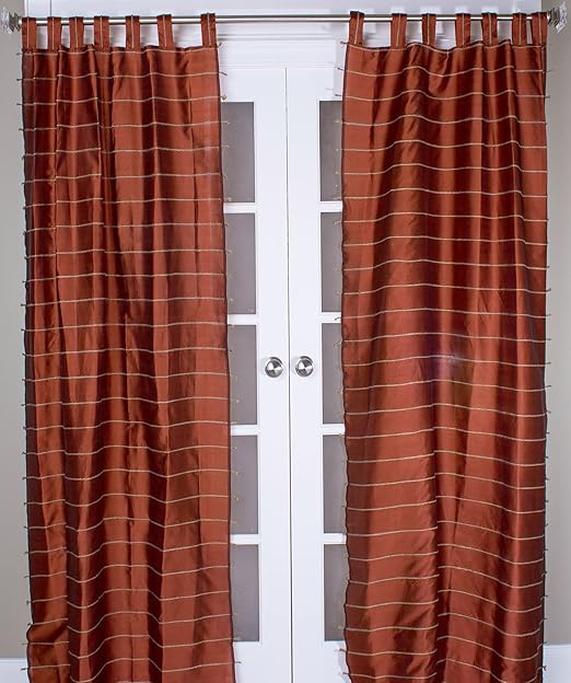 Amazon Com Room With A View P111 Sheer Tab Top Curtain Panel 44