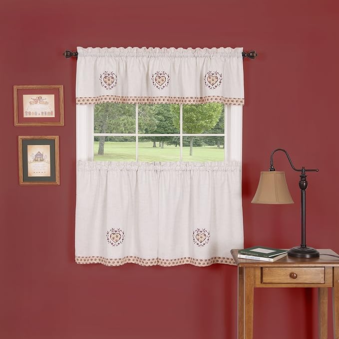 Amazon.com: Achim Home Furnishings Heartland Window Curtain Kitchen