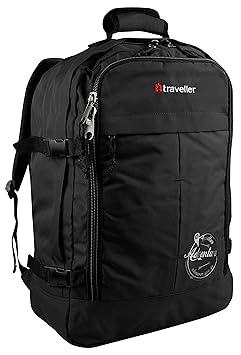 Traveller Handgepäck Rucksack 55x40x20 Leicht für Ryanair und Easyjet, Flugzeug Kabinenrucksack, Bordgepäck Handgepäcktasche,