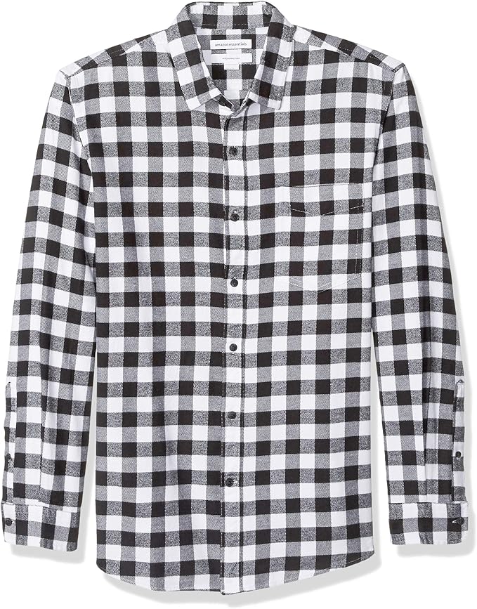 slim fit red flannel