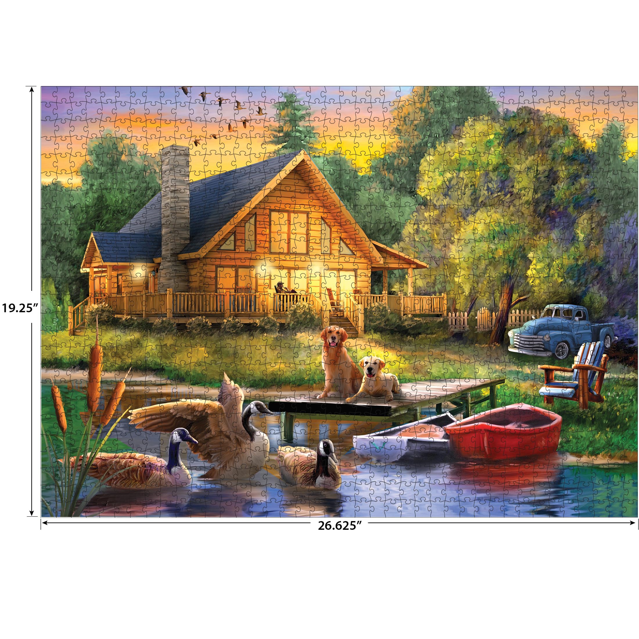 RoseArt - Puzzle Collector - Guardians of The Lake, 1000 Piece Jigsaw Puzzle for Adults