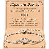 Tarsus Love Knot Bracelet Birthday Jewelry, 16th/18th/21st/30th/40th/50th Birthday Gifts for Women Her Girls Female