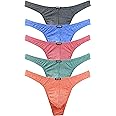 IKINGSKY Men's Thong Underwear Soft Stretch T-back Mens Underwear