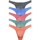 iKingsky Men's Thong Underwear Soft Stretch T-back Mens Underwear