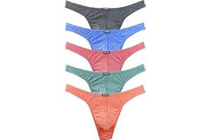 iKingsky Men's Thong Underwear Soft Stretch T-back Mens Underwear