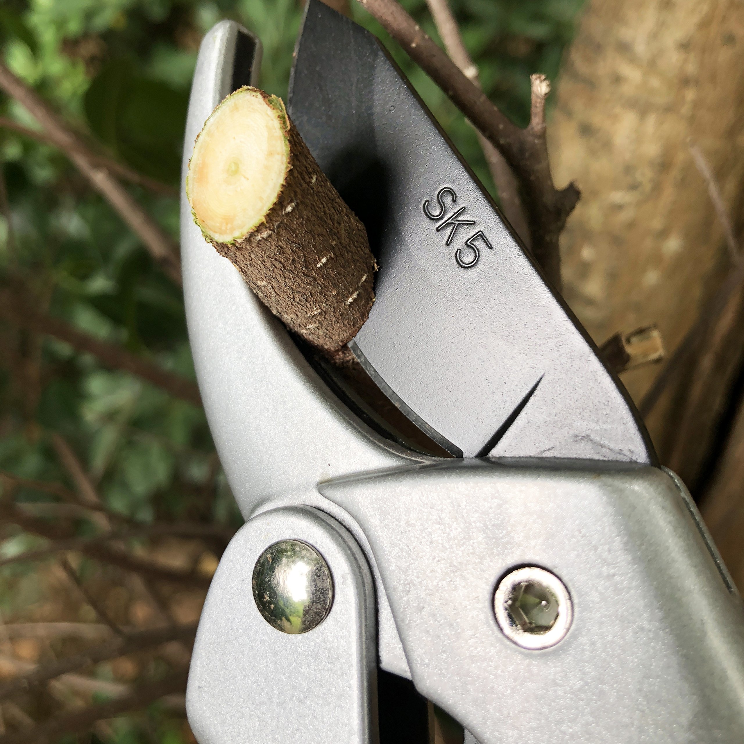 gonicc 8" Professional SK5 Steel Blade Sharp Anvil Pruning Shears