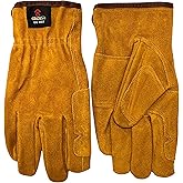Cestus GU-602, Cowhide Leather Work Gloves for Men, Reinforced for Construction, Welding, Warehouse, Truck Drivers, Farming