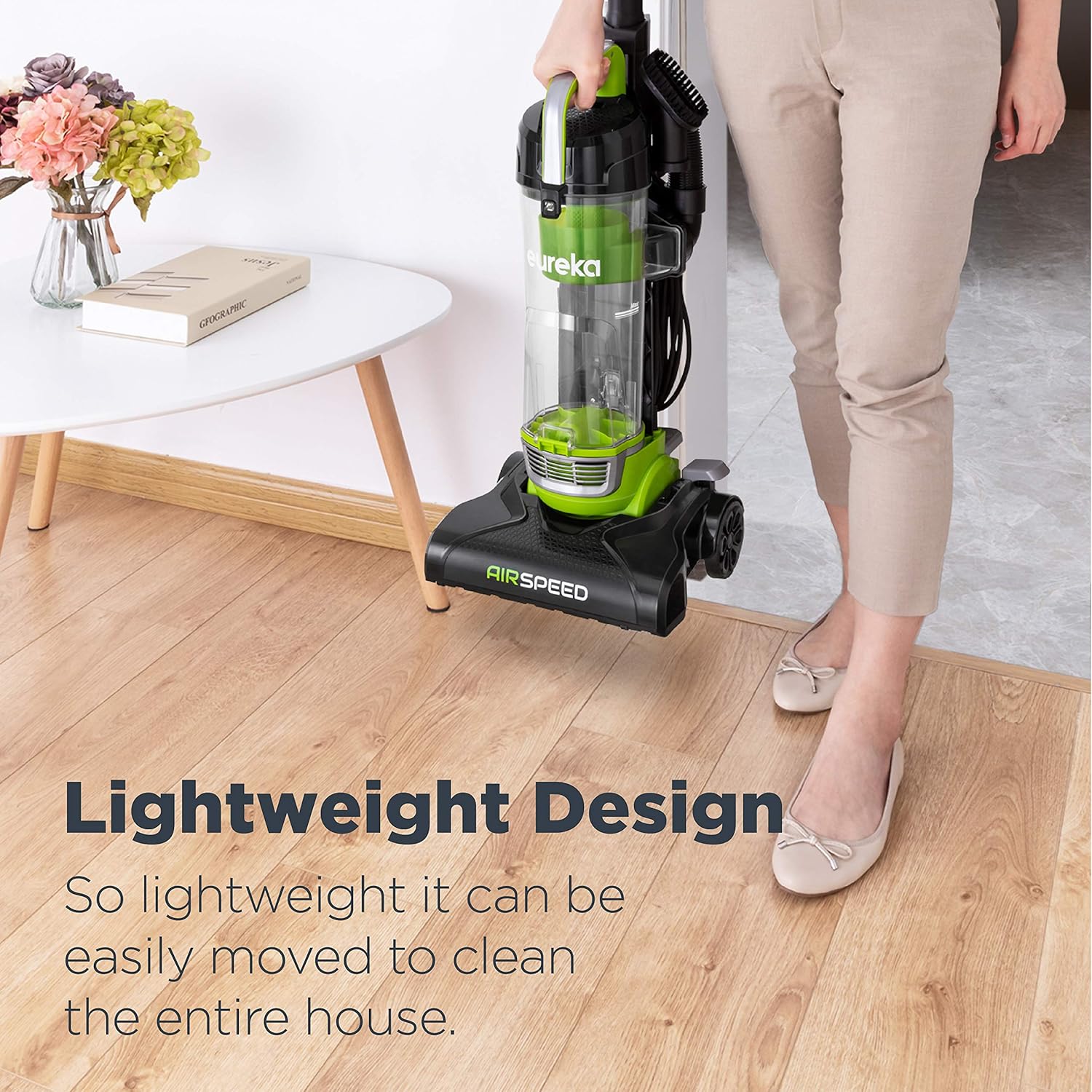 EUREKA Airspeed Ultra-Lightweight Compact Bagless Upright Vacuum Cleaner, Replacement Filter, green -