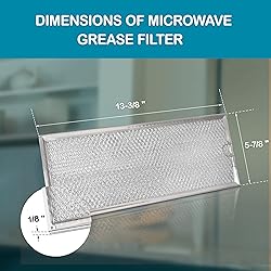 Microwave Grease Filter WB06X10596 Replacement For