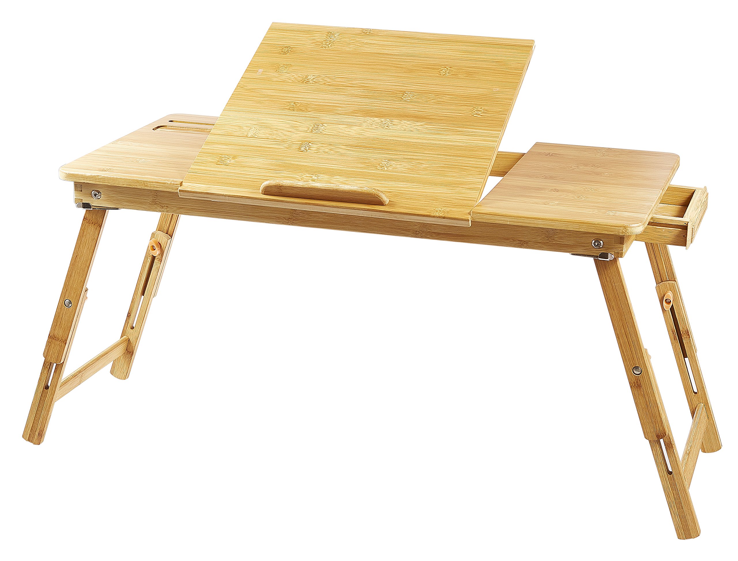 Buy Large Lap Desk Ucharge Portable Adjustable Bamboo Laptop Desk Table