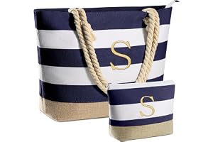 YOOLIFE Beach Bags for Women - Travel Canvas Beach Tote, Pool Waterproof Bag, Travel Essentials, Gifts for Women Birthday