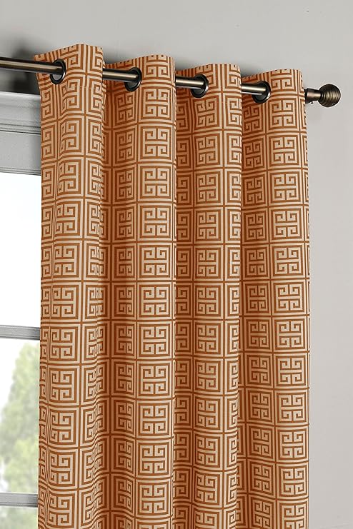 Buy Window Elements Greek Key Cotton Blend Extra Wide 108 X 84 In