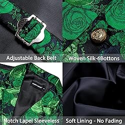 Barry.Wang Green St. Patrick's Day Victorian Vest