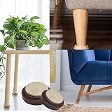 SUL Castor Cup Felt Pad Non Slip Floor Protector 50mm Glide Chair Leg Sofa Wood view 5