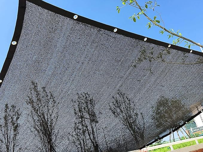 Household Shade Cloth 9.8Ft Sun Shade, UV Resistant Sun Net Mesh for Garden Patio Backyard