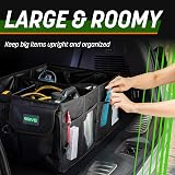 Drive Auto Products Car Boot Organiser Gray with Tie Down Straps view 7