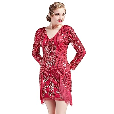 BABEYOND 1920s Flapper Long Sleeves Dress Great Puerto Rico | Ubuy BABEYOND 1920s Flapper Long Sleeves Dress Great Puerto Rico | Ubuy