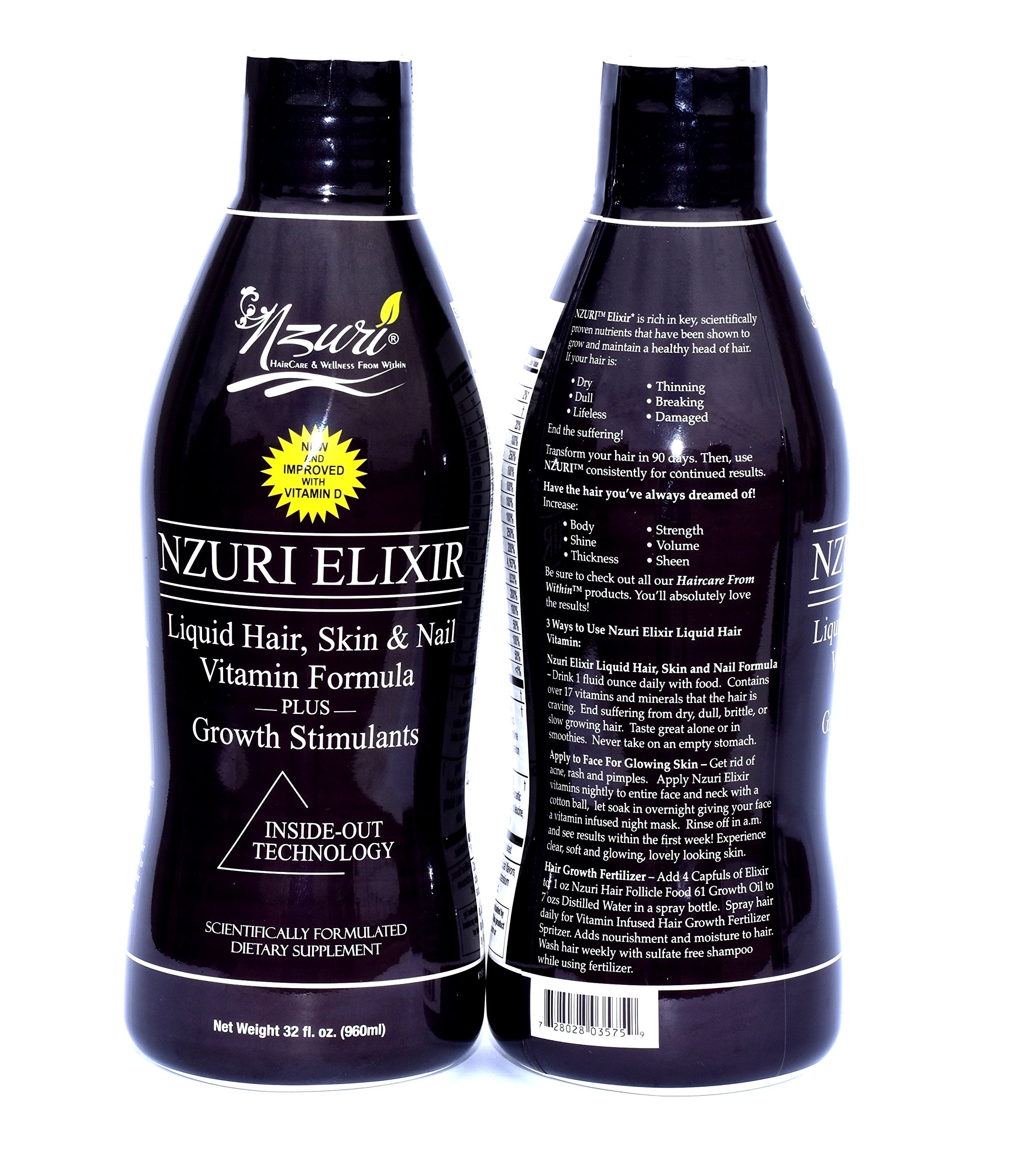 Nzuri Elixir Liquid Hair Vitamin Plus Growth Stimulants 64 Ounces Buy Online in United Arab