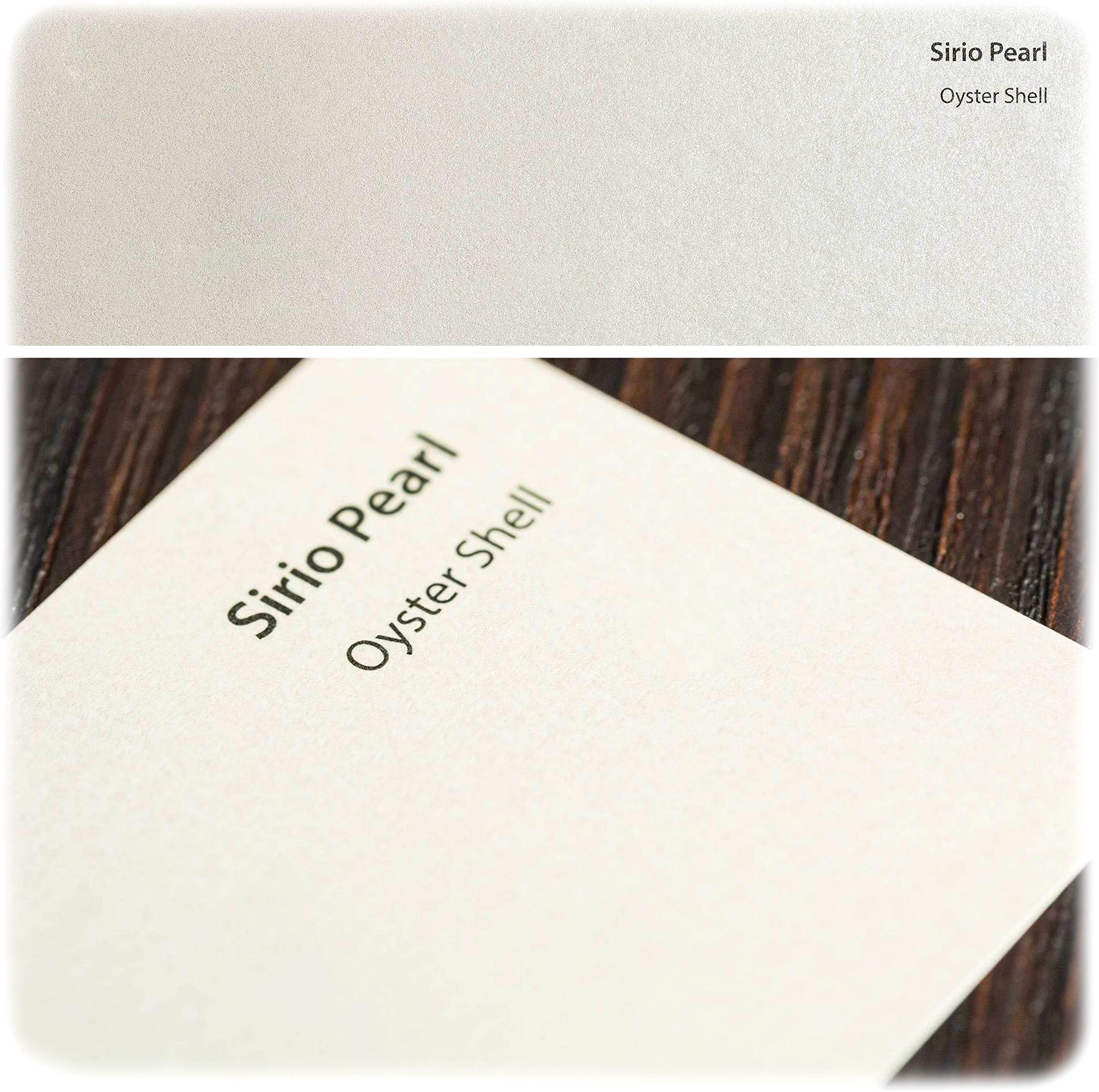 A5 125gsm Craft Paper Card Sirio Pearl Oyster Shell White Pearlescent Smooth Double Sided 25 Sheets Pack