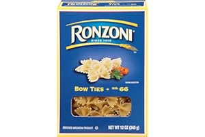 Ronzoni Bow Ties Enriched Macaroni Non GMO 12 Oz. Pack Of 3.
