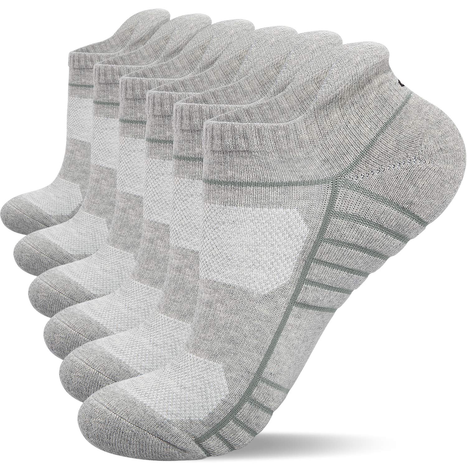 Lapulas Athletic Ankle Socks, Low Cut Cushioned