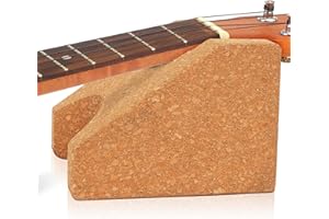Actomall Cork Guitar Neck Rest, Guitar Neck Cradle Support Pillow, Guitar Accessories for Repair, Maintenance, Cleaning, String Instrument Luthier Tool, 100% Natural Cork.