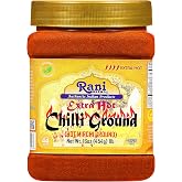 Rani Extra Hot Chilli Powder Indian Spice 16oz (1lb) 454g PET Jar ~ All Natural | No Color added | Gluten Friendly | Vegan | 
