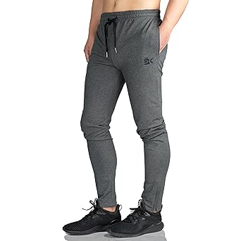 Brocki Herren JOGGER Hosen GYM Fitness Trainingsanzug Slim Fit Chinos