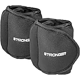 Stronger Ankle Weights Set (2x5lbs Cuffs) - Train Like A Model - At Home Workout Equipment for Slimming Thighs, Toning Glutes, & More