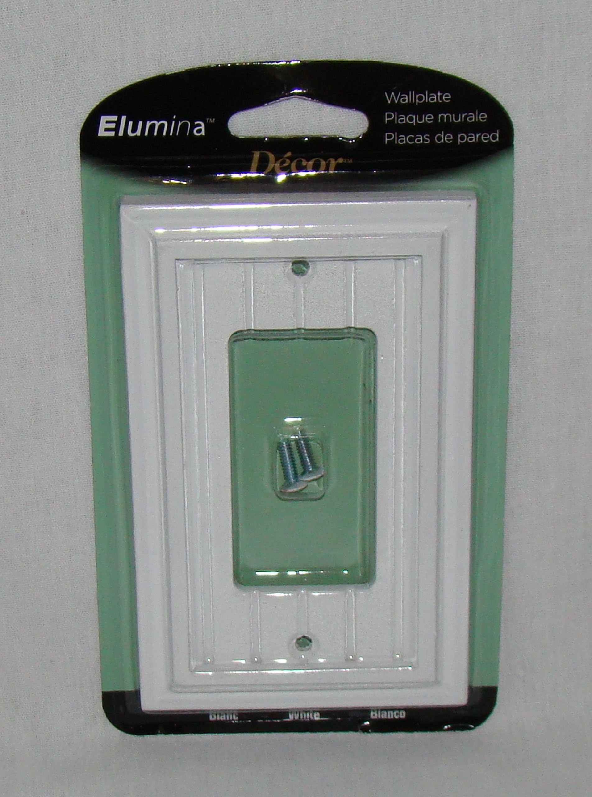 Elumina Cape Cod White Wood Wallplate, Rocker