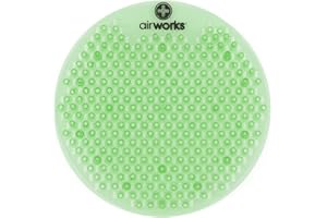 HOSPECO AirWorks AWSFUS232-BX Splash Free Urinal Screen, Fresh Garden, 0.22 lb., 8" Height, 6" Width, Green (Pack of 10)