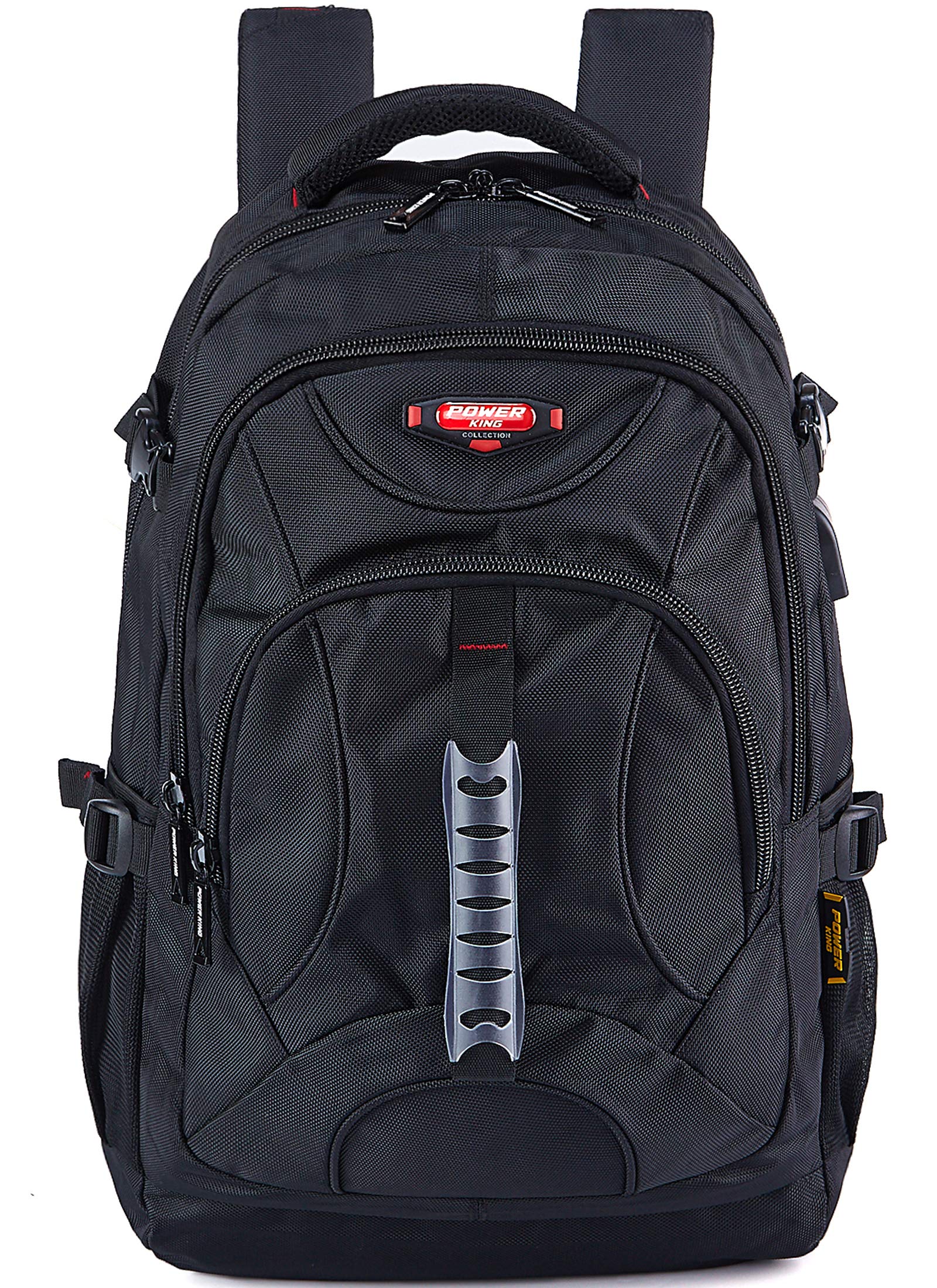 POWER KING Hiking Backpack 30L, Lightweight Casual Backpack for Men Women, Outdoor Travel Daypack for Camping Mountaineering Walking Cycling Climbing Sport, BlackIV