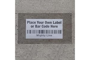 Mighty Line Industrial Clear Label Protectors Cover, Peel and Stick Adhesive, Industrial Quality, 6" Wide x10 Long, Pack of 100