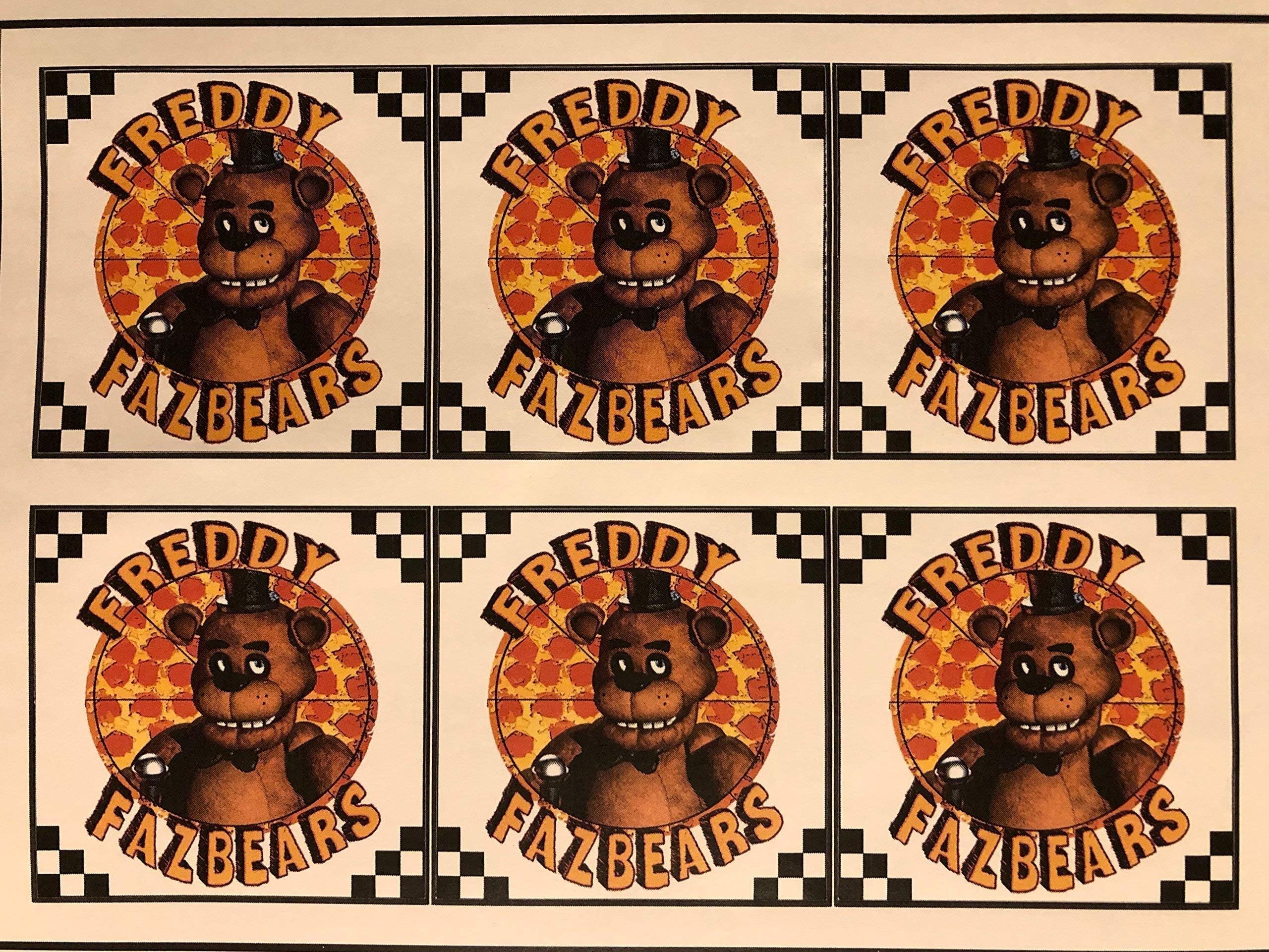 30 stickers Five Fights at Freddy's Pizza Box Stickers/Five Fights at Freddy's Party supplies/Five Fights at Freddy's Birthday/FNAF Pizza stickers/Five Fights at Freddy's/FNAF Party supplies