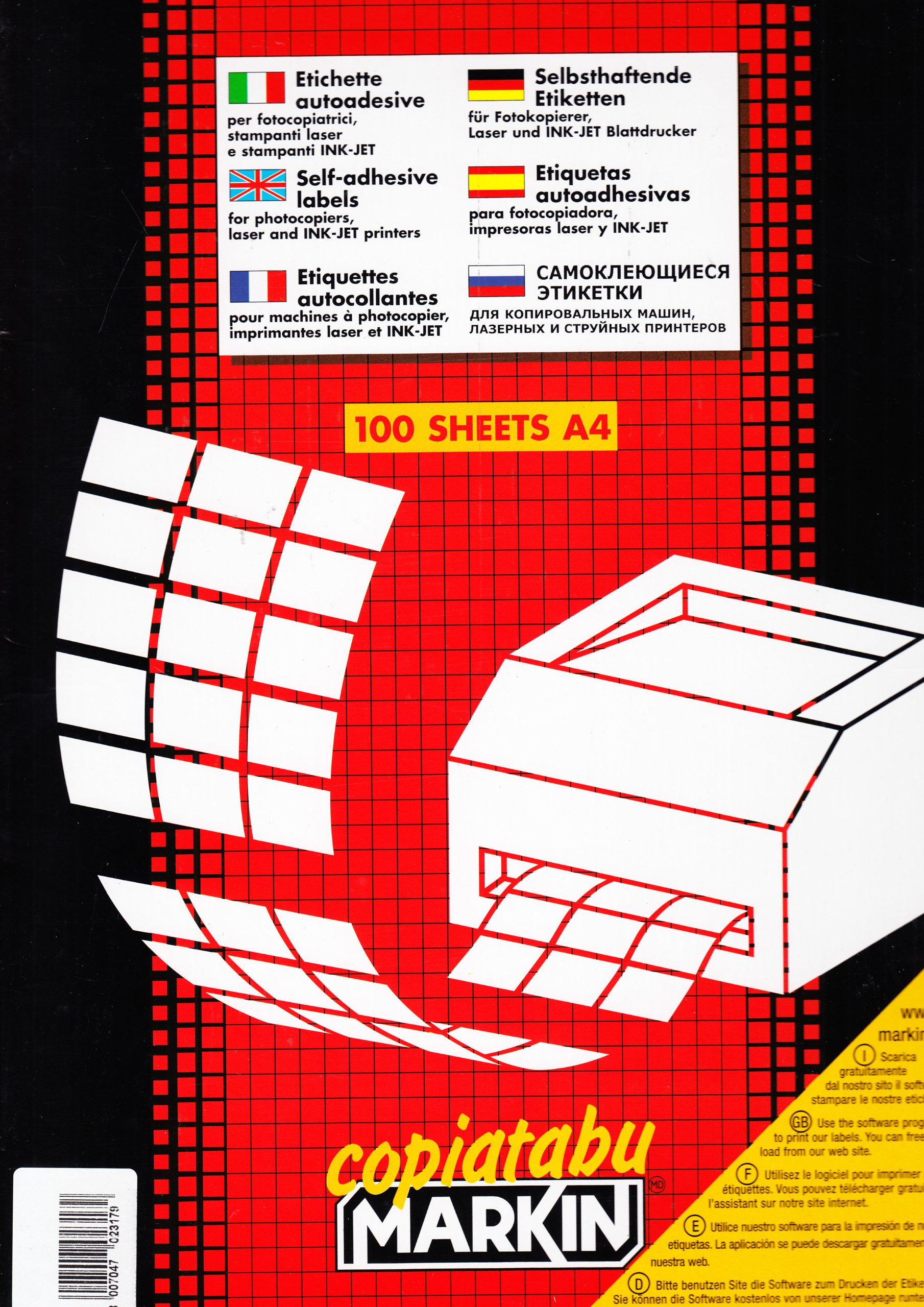 MARKIN 210 °C520 Labels White