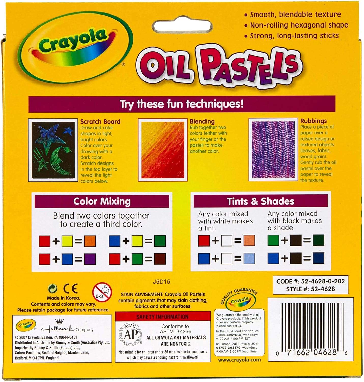 Crayola Oil Pastels, School Supplies, Kids Indoor Activities At Home, 28 Assorted Colors: Toys & Games