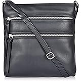 Genuine Leather Crossover Bags for Women Crossbody Long Slim Slings for Women