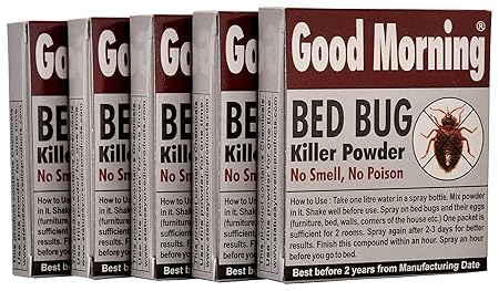 Good Morning Bed Bug Killer Spray Powder (Pack of 5)