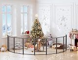 HOMIDEC Dog Pen 8 Panels 80cm High Indoor Outdoor Playpen with Door Silvery view 9