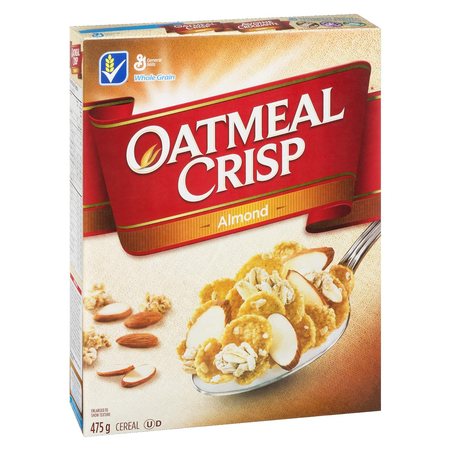 General mills 475g oatmeal crisp almond cereal (065633076235)
