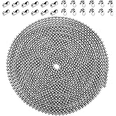 19 Feet Ceiling Fan Pull Chain Extender, Diameter 3.2 mm Stainless Steel Ball Chain, Lengthen Light Pull Chain Extension, Res