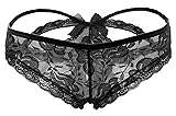 Sofishie Sexy Cage Back Panties - Black - Small