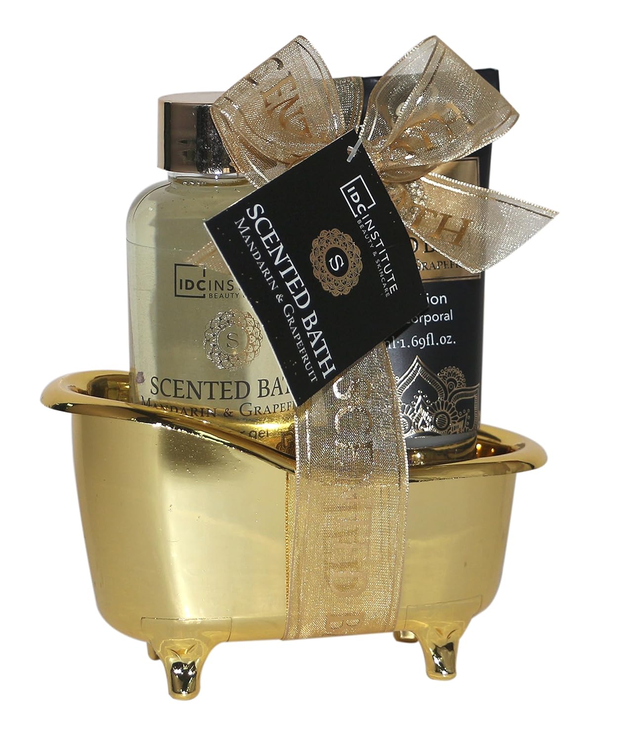 IDC INSTITUTE Coffret Scented Bath Gold Collection 2 Pièces Amazon.fr