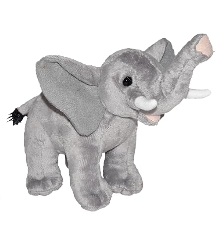 Wild Republic Pocketkins Eco Elefant – Plüschtier Aus Recycelten Materialien, 12 Cm, Umweltfreundlich