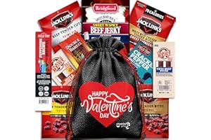 Beef Jerky Valentines Gift Basket - Valentines Day Gifts for Him Basket with Beef Jerky Gifts for Men, Valentines for Him Gifts - Valentines Day Gifts for Dad & Valentine Basket by Cheshire Gifts