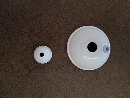 Ceiling Fan Bowl Light Kit End Cap With Finial White Brush