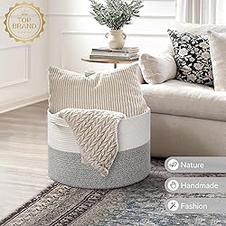 INDRESSME Large Blanket Basket, Laundry Toy Storage