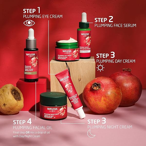 WELEDA PLUMPING EYE & LIP CREAM WITH PEPTIDES FROM MACA ROOT AND POMEGRANATE