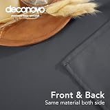 Deconovo Water Resistant Oxford Tablecloth 59x59in Square Polyester view 4